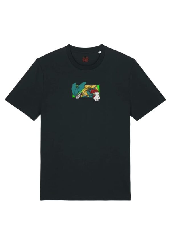 Camiseta Negra Delantera Deku Puño de Poder - Izuku Midoriya (Deku) Deku Puño de Poder - Izuku Midoriya (Deku)