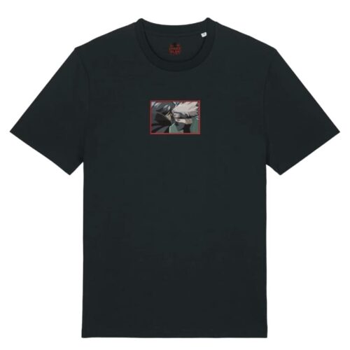 Camiseta Negra Delantera Duelo de Miradas - Itachi Uchiha & Kakashi Hatake Duelo de Miradas - Itachi Uchiha & Kakashi Hatake