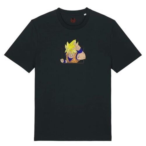 Camiseta Negra Delantera Explosión Saiyan - Goku Explosión Saiyan - Goku