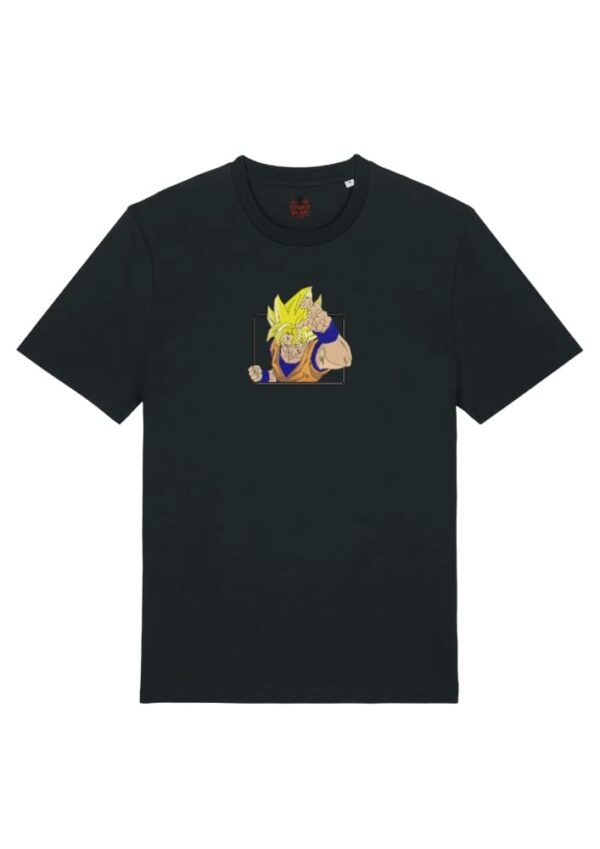 Camiseta Negra Delantera Explosión Saiyan - Goku Explosión Saiyan - Goku