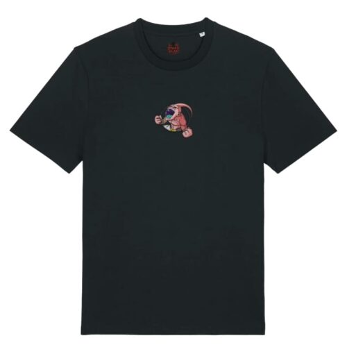 Camiseta Negra Delantera Furia Majin - Majin Buu Furia Majin - Majin Buu