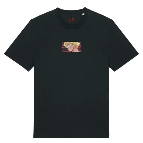 Camiseta Negra Delantera Ira Saiyan - Goku Ira Saiyan - Goku