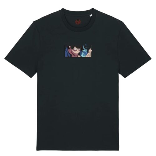 Camiseta Negra Delantera Llama Azul - Dabi Llama Azul - Dabi