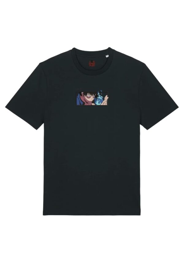 Camiseta Negra Delantera Llama Azul - Dabi Llama Azul - Dabi