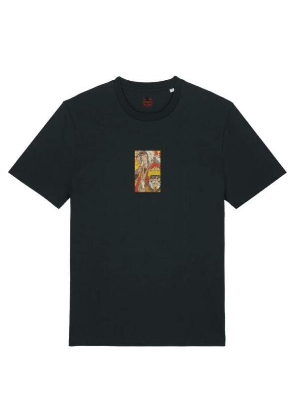 Camiseta Negra Delantera Maestro y Alumno Ninja - Jiraiya & Naruto Uzumaki Maestro y Alumno Ninja - Jiraiya & Naruto Uzumaki