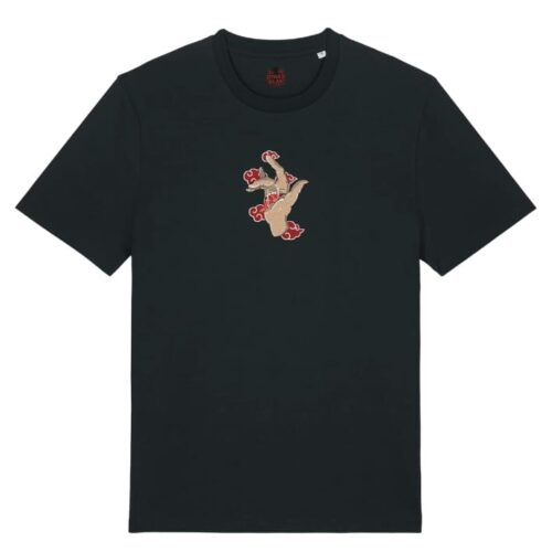 Camiseta Negra Delantera Mano Akatsuki Mano Akatsuki