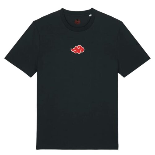 Camiseta Negra Delantera Nube Sangrienta - Miembro de Akatsuki Nube Sangrienta
