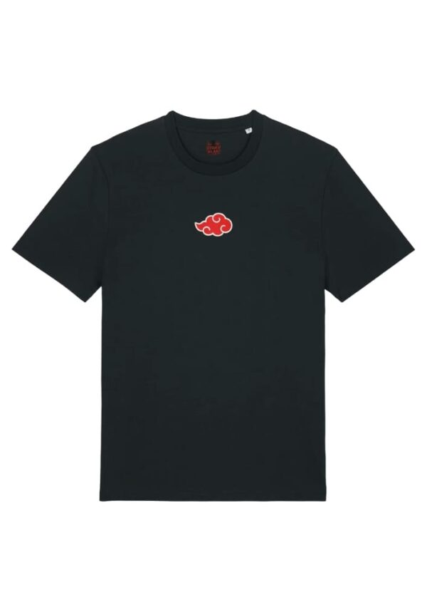 Camiseta Negra Delantera Nube Sangrienta - Miembro de Akatsuki Nube Sangrienta