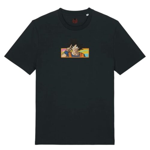 Camiseta Negra Delantera Sonrisa Saiyan - Goku Sonrisa Saiyan - Goku