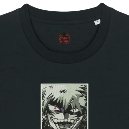 Camiseta Negra Detalle Bakugou Fury - Katsuki Bakugou Bakugo Fury - Katsuki Bakugo