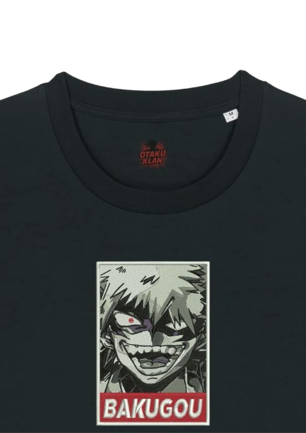 Camiseta Negra Detalle Bakugou Fury - Katsuki Bakugou Bakugo Fury - Katsuki Bakugo