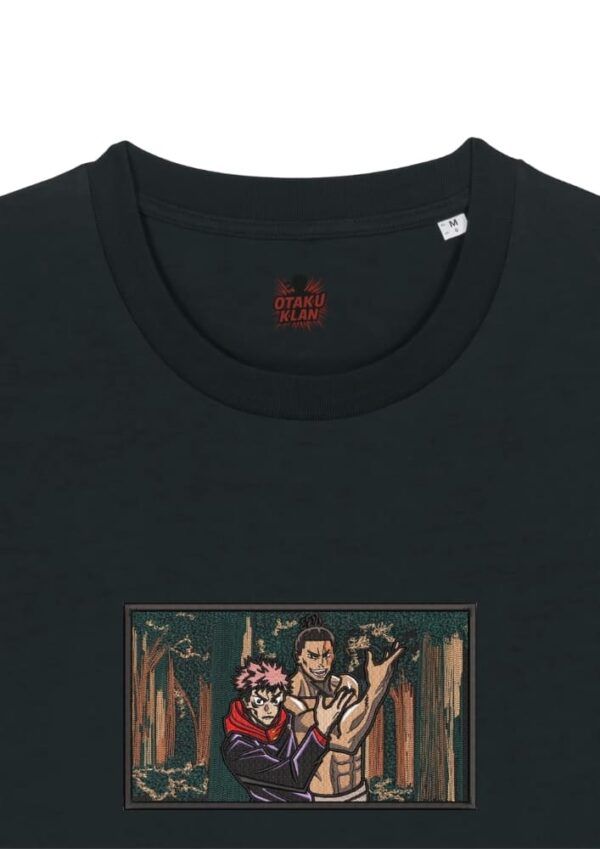 Camiseta Negra Detalle Best Friend - Yuji Itadori & Aoi Todo Best Friend - Yuji Itadori & Aoi Todo