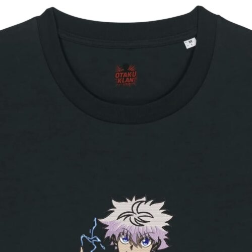 Camiseta Negra Detalle Chispa Asesina - Killua Zoldyck Chispa Asesina - Killua Zoldyck