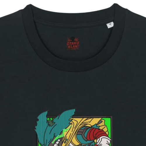 Camiseta Negra Detalle Deku Puño de Poder - Izuku Midoriya (Deku) Deku Puño de Poder - Izuku Midoriya (Deku)