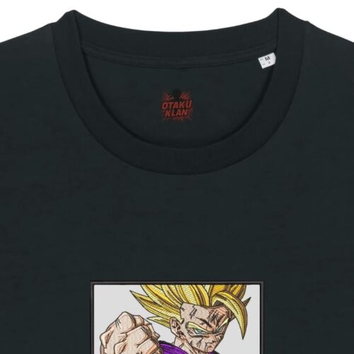 Camiseta Negra Detalle Despertar Saiyan - Gohan Despertar Saiyan - Gohan