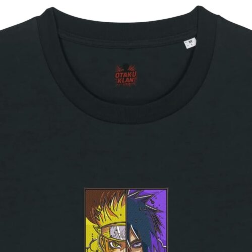 Camiseta Negra Detalle Destino Rival - Naruto Uzumaki & Sasuke Uchiha Destino Rival - Naruto Uzumaki & Sasuke Uchiha