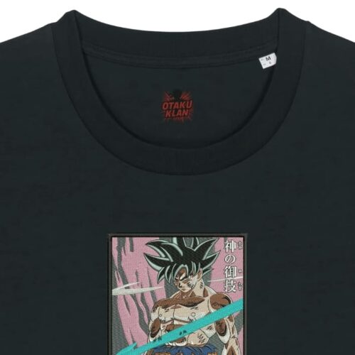 Camiseta Negra Detalle Dominio Divino - Goku Dominio Divino - Goku