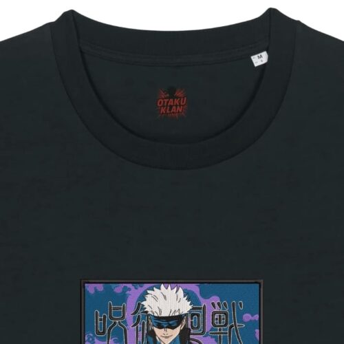 Camiseta Negra Detalle Dominio Ilimitado - Satoru Gojo Dominio Ilimitado - Satoru Gojo