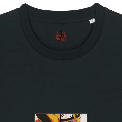 Camiseta Negra Detalle Dualidad Ninja - Kurama & Naruto Uzumaki Dualidad Ninja - Kurama & Naruto Uzumaki