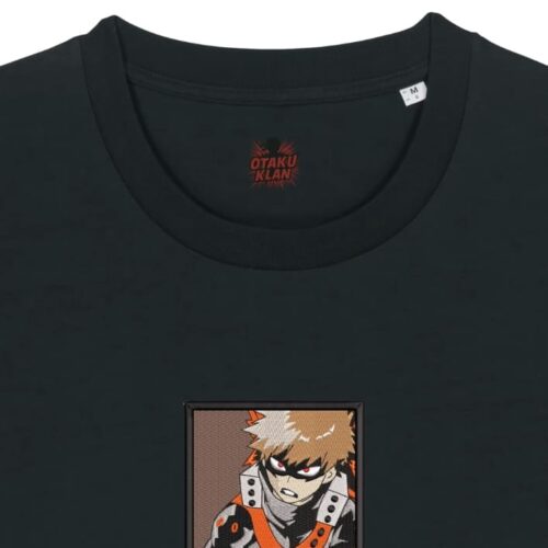 Camiseta Negra Detalle Explosión Charge - Katsuki Bakugou Explosión Charge - Katsuki Bakugou