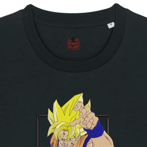 Camiseta Negra Detalle Explosión Saiyan - Goku Explosión Saiyan - Goku