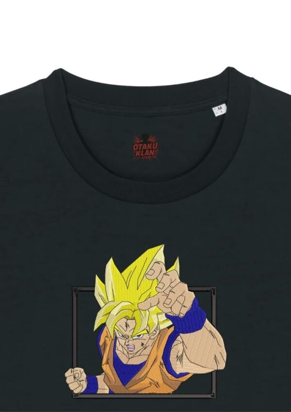 Camiseta Negra Detalle Explosión Saiyan - Goku Explosión Saiyan - Goku