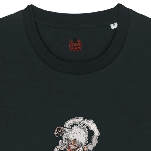 Camiseta Negra Detalle Golpe Gear 5 - Monkey D. Luffy Golpe Gear 5 - Monkey D. Luffy