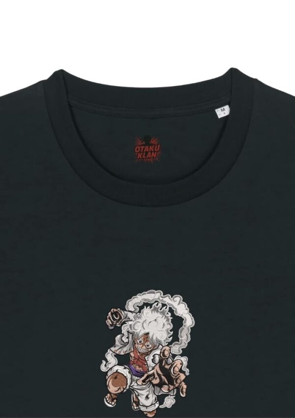 Camiseta Negra Detalle Golpe Gear 5 - Monkey D. Luffy Golpe Gear 5 - Monkey D. Luffy