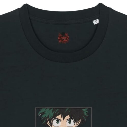 Camiseta Negra Detalle Hero - Izuku Midoriya (Deku) Hero - Izuku Midoriya (Deku)