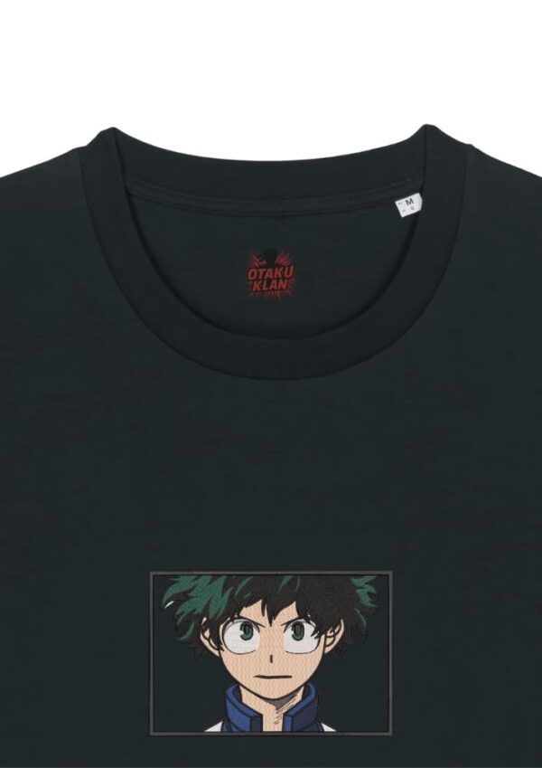 Camiseta Negra Detalle Hero - Izuku Midoriya (Deku) Hero - Izuku Midoriya (Deku)