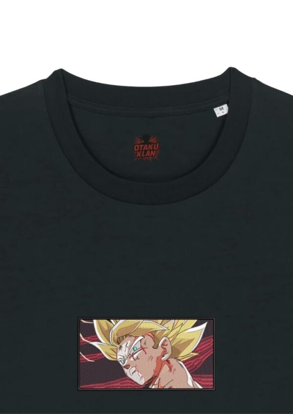Camiseta Negra Detalle Ira Saiyan - Goku Ira Saiyan - Goku