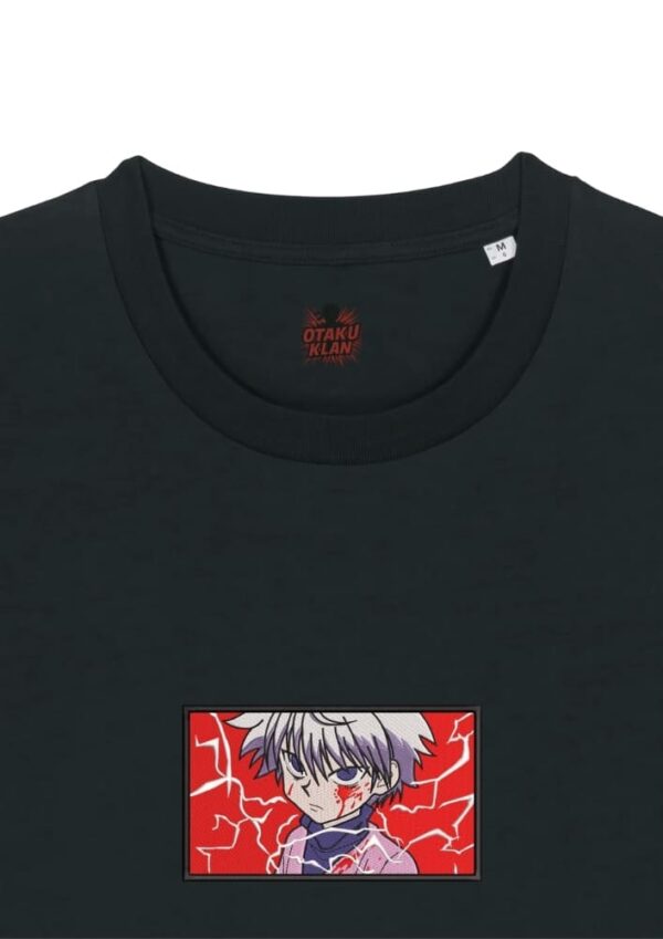 Camiseta Negra Detalle KilluaCombo - Killua Zoldyck KilluaCombo - Killua Zoldyck
