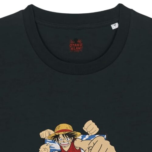 Camiseta Negra Detalle Luffy Puño Extensible - Monkey D. Luffy Luffy Puño Extensible - Monkey D. Luffy