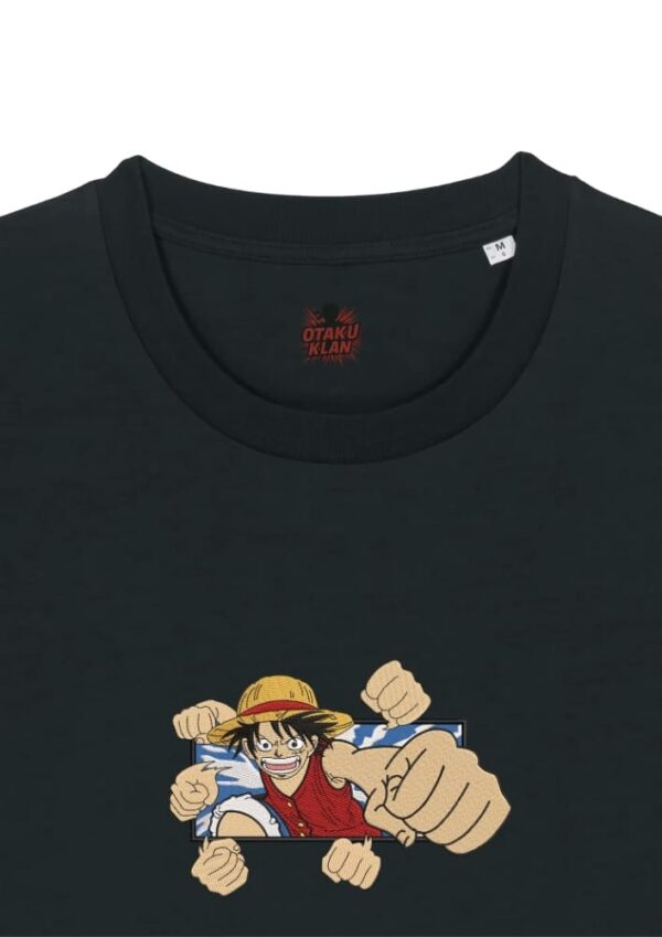 Camiseta Negra Detalle Luffy Puño Extensible - Monkey D. Luffy Luffy Puño Extensible - Monkey D. Luffy