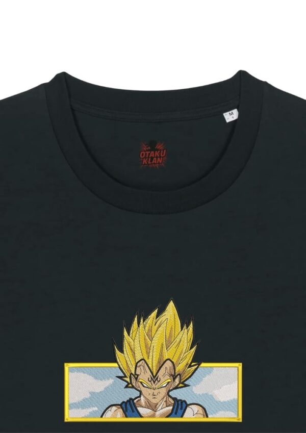Camiseta Negra Detalle Majin Vegeta Poder Supremo - Vegeta Majin Vegeta Poder Supremo - Vegeta