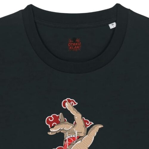 Camiseta Negra Detalle Mano Akatsuki Mano Akatsuki