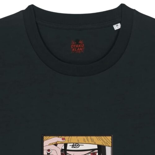 Camiseta Negra Detalle Mirada Akatsuki - Itachi Uchiha Mirada Akatsuki - Itachi Uchiha