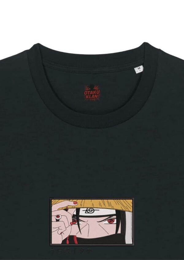 Camiseta Negra Detalle Mirada Akatsuki - Itachi Uchiha Mirada Akatsuki - Itachi Uchiha