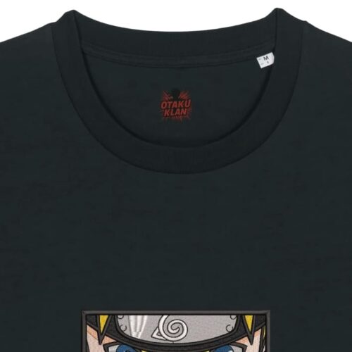 Camiseta Negra Detalle Naruto Eyes - Naruto Uzumaki Naruto Eyes - Naruto Uzumaki