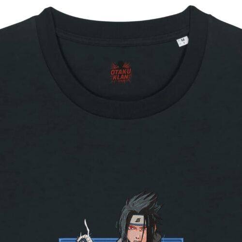 Camiseta Negra Detalle Rayo Sasuke - Sasuke Uchiha Rayo Sasuke - Sasuke Uchiha