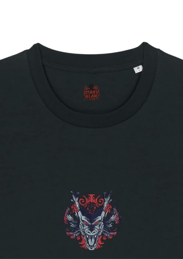 Camiseta Negra Detalle Rugido de Shenron - Shenron Rugido de Shenron - Shenron