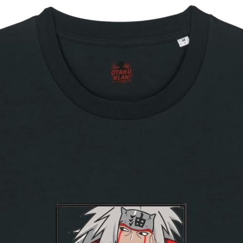 Camiseta Negra Detalle Sabio Sonriente - Jiraiya Sabio Sonriente - Jiraiya